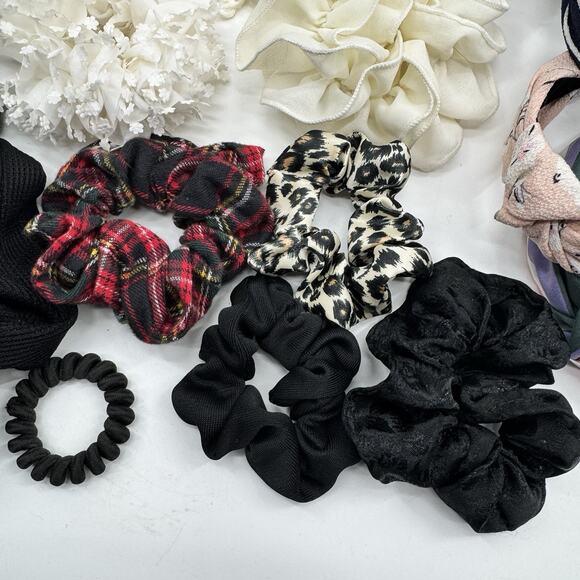 Lot 27 Pc VTG 90s - Modern Hair Scrunchies Headbands Oversized Lace Chiffon‎ main image 10